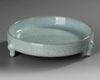 A CHINESE THREE LEGGED RU WARE WASHER, QING DYNASTY (1644–1911)
