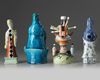 Four Chinese enamelled Immortals