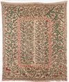 AN OTTOMAN LINEN EMBROIDERED WALL HANGING, 18TH-19TH CENTURY