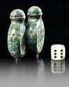 A CHINESE CLOISONNÉ ENAMEL CONJOINED SNUFF BOTTLE, 19TH-20TH CENTURY