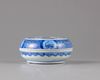 A Chinese blue and white box