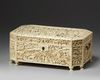 A Cantonese carved ivory sewing box