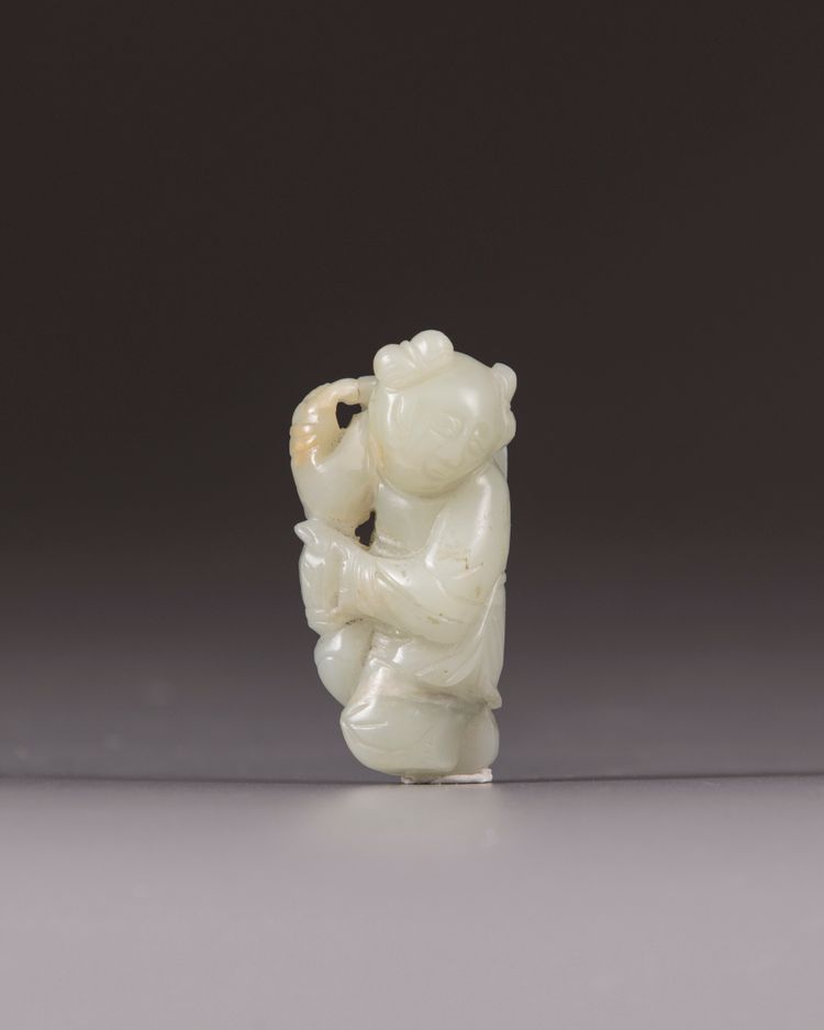 A Chinese jade figure