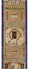 AN ILLUMINATED HAJJ SCROLL, 1244 AH/1828 AD