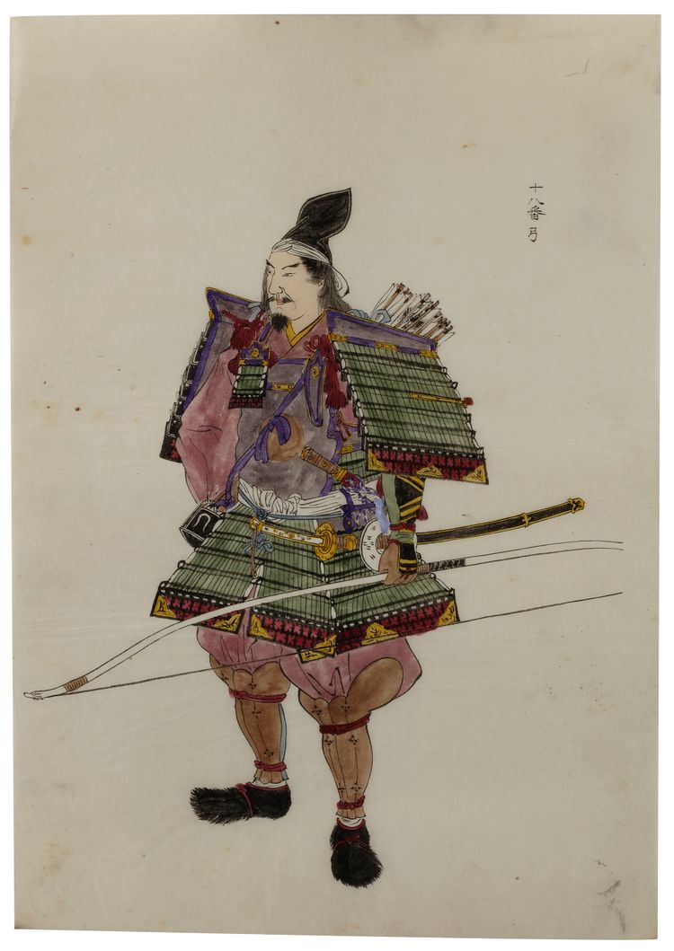 A SET OF 23 PRINTS SHOWING LORD YOSHIIE ASON (MINAMOTO NO YOSHIIE,1039-1106), DATED 1913
