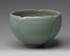 A Korean celadon-glazed floral lobed cup