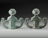 A PAIR OF ROMAN BRONZE CHARIOT FITTINGS, CIRCA 1ST- 2ND CENTURY A.D.