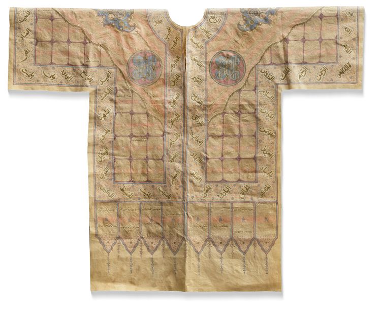 A SULTANATE COTTON TALISMANIC JAMA (SHIRT), INDIA, CIRCA 1800