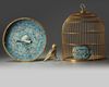 A CHINESE CLOISONNÉ ENAMEL BIRD CAGE,QING DYNASTY (1644-1911)