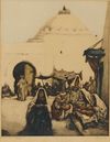 ISIDORE VAN MENS (NETHERLANDS 1890-1985), RABAT, MAROCCO, COLOUR ETCHING