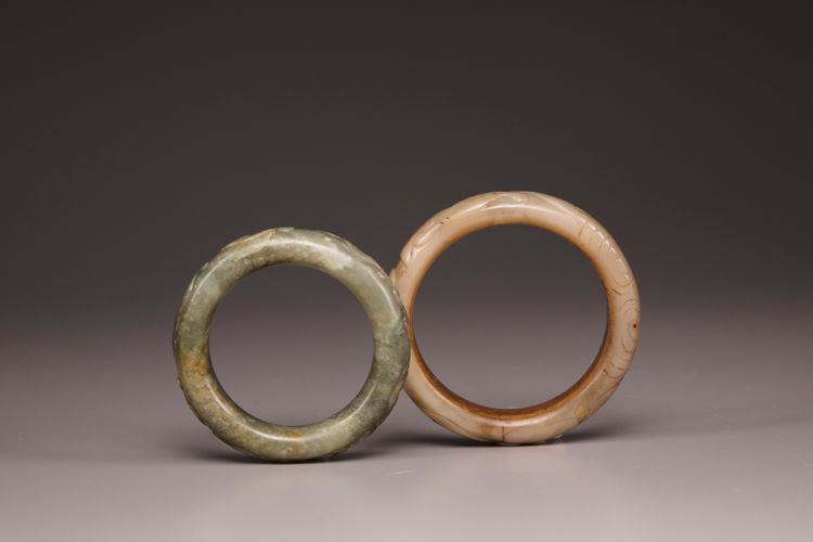 Two jade bangles