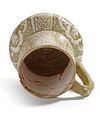 A PERSIAN LUSTRE KASHAN STYLE JUG,19TH CENTURY