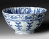 A CHINESE BLUE AND WHITE BOWL, WANLI PERIOD (1573-1619)