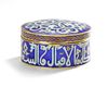 AN ENAMEL JEWELRY BOX, 19TH-20TH CENTURY