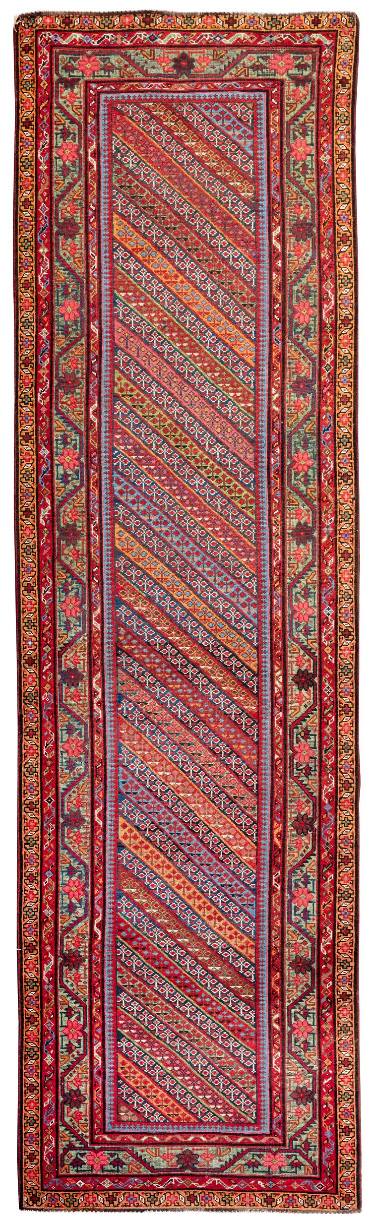 A SAL (STRIPES) RUNNER, NORTH WEST PERSIA, END 19TH CENTURY