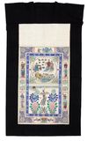 LARGE CHINESE PAINTING ON FABRIC, 19TH CENTURY
