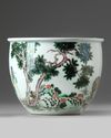 A CHINESE FAMILLE VERTE JARDINIERE, 19TH CENTURY