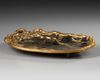 A FRENCH GILT AND BROWN PATINATED PLATE, LATE 19TH CENTURY