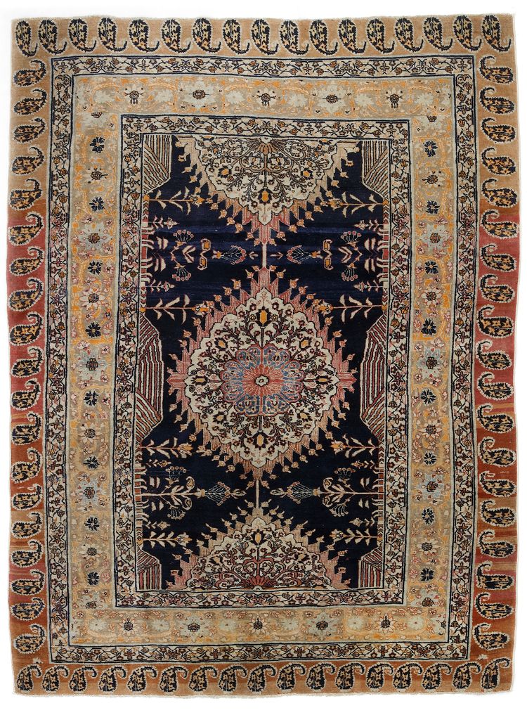 A TABRIZ HADJI LALLILI RUG, LATE 19TH CENTURY
