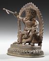 A BRONZE FIGURE OF BHAIRAVA, NEPAL, 18TH CENTURY