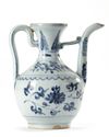 A CHINESE BLUE AND WHITE EWER, MING DYNASTY (1368-1644)