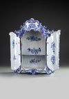 A TICHELAAR MAKKUM MINIATURE CUPBOARD, CA 1900