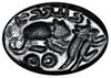 A SASSANIAN AGATE STAMP SEAL WITH RABBIT, CIRCA 4TH-5TH CENTURY A.D.