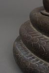 A VERY LARGE NEPALESE BRONZE SERPENT KING MUCHILINDA, FIRST HALF 20TH CENTURY