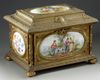 A LARGE JEWELRY BOX, SEVRES PORCELAIN, 19TH CENTURY