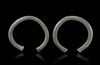 A PAIR OF SILVER BRACELETS, CLASSICAL GREEK PERIOD, 4TH CENTURY BC