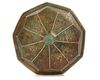 A KHORASAN SILVER-INLAID BRONZE HEXAGONAL COVER, CIRCA 1200