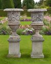 A PAIR OF FRENCH SCULPTED VASES, 19TH CENTURY