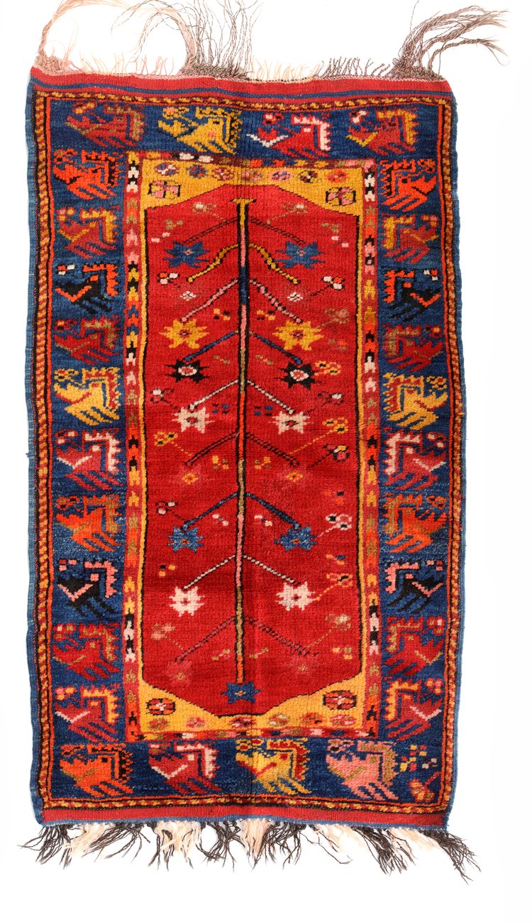 A FINE FETHIYE MEGRI RUG, 19TH CENTURY