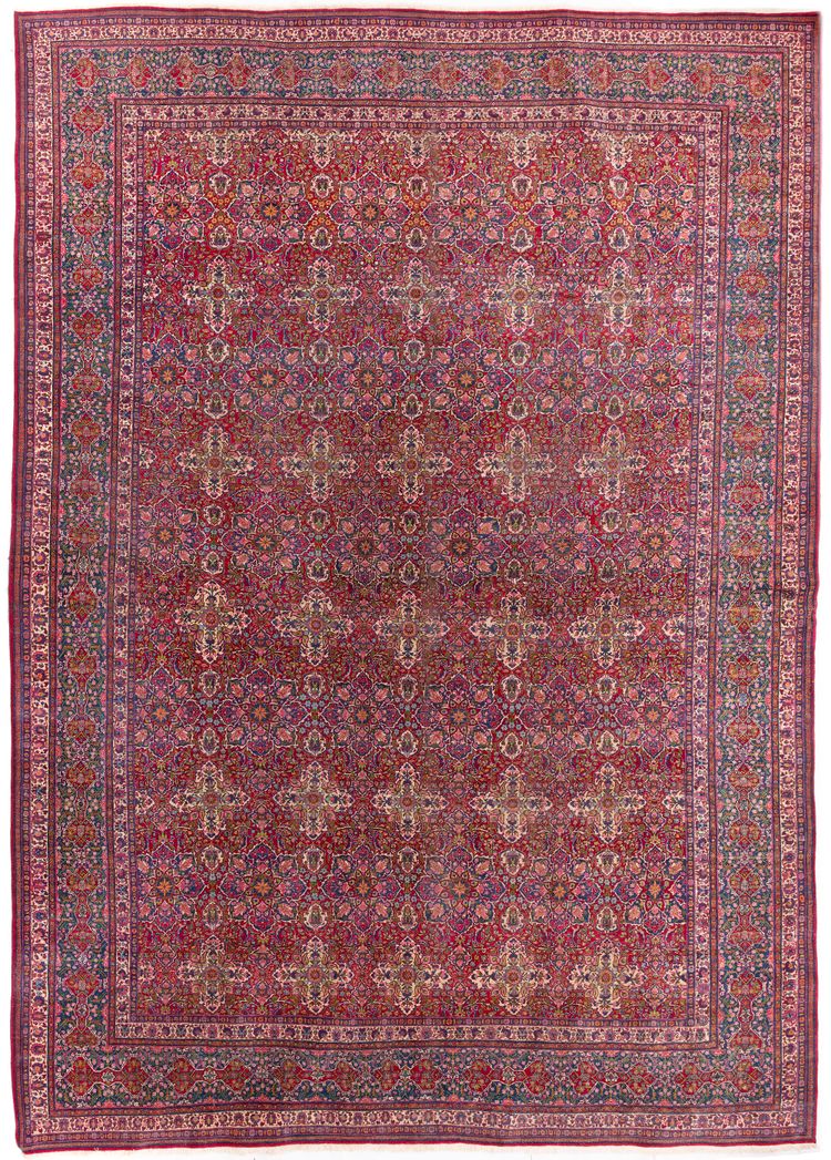 A LARGE AND RARE ISFAHAN AHMADI, 19TH CENTURY
