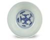 A CHINESE BLUE AND WHITE WINE CUP, 19TH CENTURY