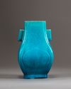 A Chinese turquoise-glazed vase, hu