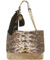 Lanvin Happy Lizard Print Leather Shoulder Bag