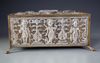 AN ISLAMIC SILVER ELONGATED BOX, INDIA, 19TH CENTURY