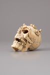 An Ivory memento mori skull