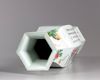 A Chinese hexagonal famille rose vase