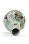 A Chinese famille rose 'nine peaches' bottle vase, tianqiuping