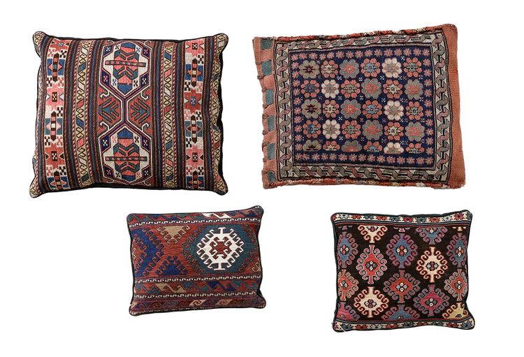 FOUR CUSHIONS, SHASSAVAN, CIRCA 1900