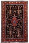 A FINE KASHAN SILK RUG, CIRCA 1900