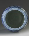 A large Chinese blue and white 'boys' jar