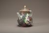 A famille rose teapot and cover