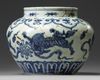 A Chinese blue and white jar