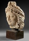 A GANDHARA HEAD, BUDDHIST SCULPTURE