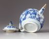 A Chinese blue and white teapot and cover