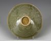 A CHINESE YAOZHOU-STYLE CELADON GLAZED CONICAL BOWL, QING DYNASTY (1644–1911)