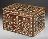 AN INDO-PORTUGUESE BONE INLAID BOX, PROBABLY GOA, INDIA, 16TH-17TH CENTURY